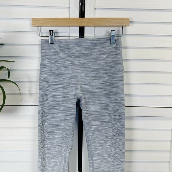 Lululemon Wunder Under Hi-Rise Tight Gray Ombre Melange Full On Luon Size 4 - Picture 2 of 9